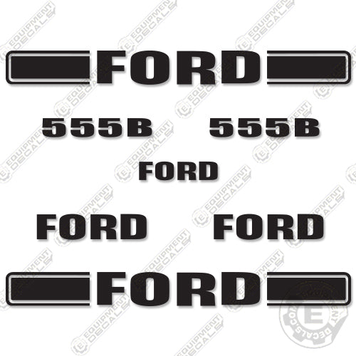 Fits Ford 555B Decal Kit Backhoe 555, 555 b, decal kit