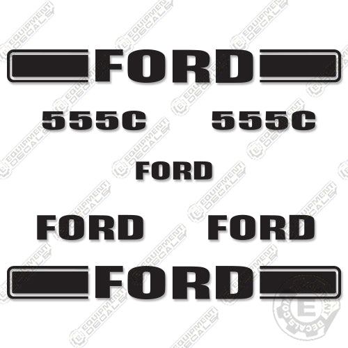 Fits Ford 555C Decal Kit Backhoe 555, 555 b, decal kit