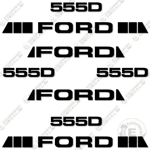 Fits Ford 555D Decal Kit Backhoe 555, decal kit