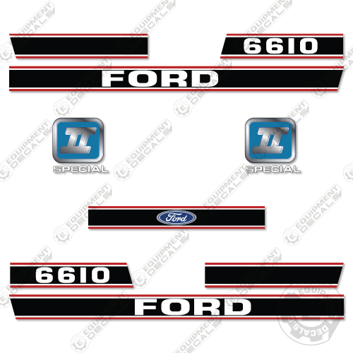 Fits Ford 6610 Decal Kit Tractor decal kit