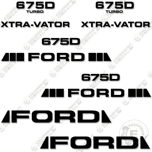 Fits Ford 675D Decal Kit Backhoe 675, 675 d, decal kit