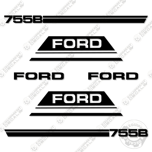 Fits Ford 755B Decal Kit Backhoe 755, 755b, decal kit