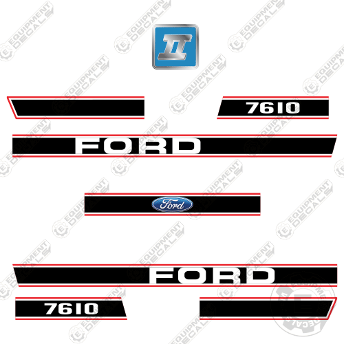 Fits Ford 7610 Decal Kit Tractor 7610, decal kit, ford