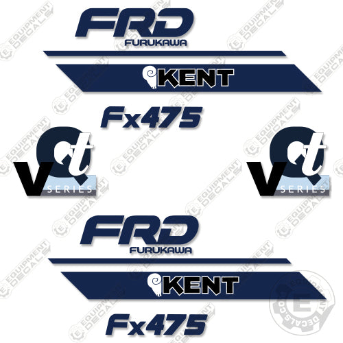 Fits FRD Kent FX475 Decal Kit Hydraulic Hammer decal kit