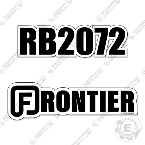 Fits Frontier RB2072 Decal Kit Blade 2072, decal kit, rb2072