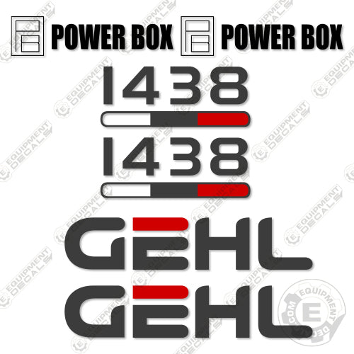 Fits GEHL 1438 Decal Kit Paver 1438, decal kit, gehl