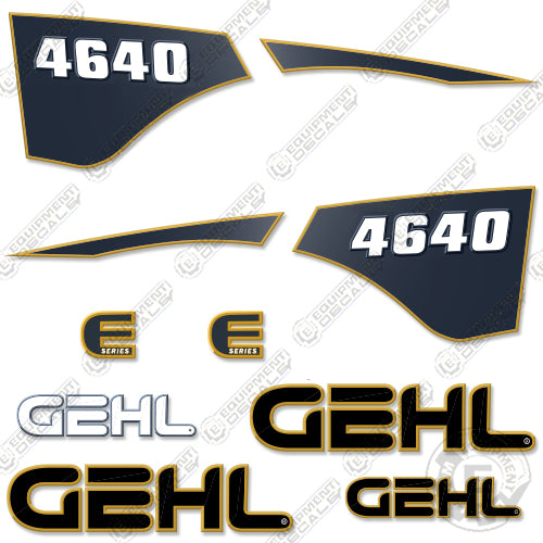 Fits GEHL 4640 Decal Kit Skid Steer decal kit, sl 4640, sl4640