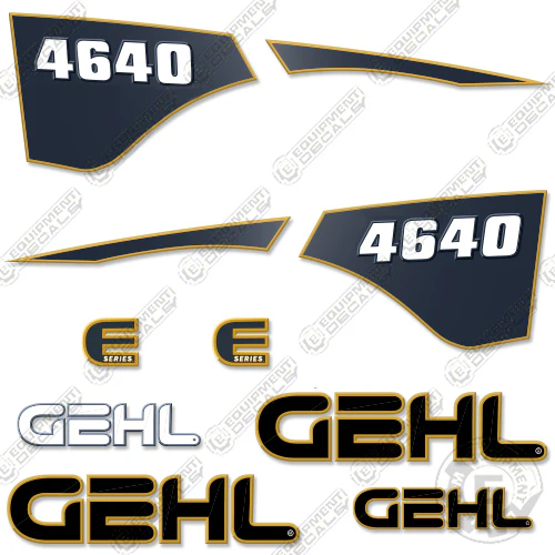 Fits Gehl 4640 Decal Kit Skid Steer  Skid Steer, track loader