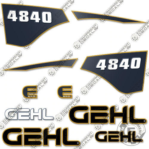 Fits GEHL 4840 Decal Kit Skid Steer 4680, decal kit, sl4680