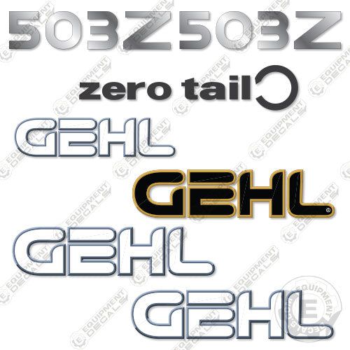 Fits GEHL 503Z Decal Kit Mini Excavator 503, 503z, decal kit, gehl