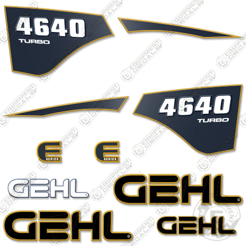 Fits GEHL 4640 Turbo Decal Kit Skid Steer decal kit, sl 4640, sl4640