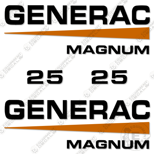 Fits Generac Magnum 25 Decal Kit Diesel Generator decal kit