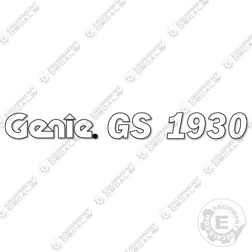 Fits Genie GS 1930 Side Decal 1930, gs-1930, gs1930