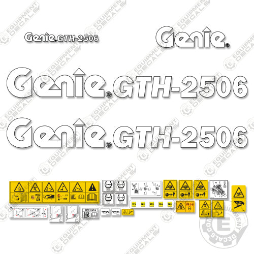 Fits Genie GTH 2506 Telescopic Fork Lift Decal Kit 2506