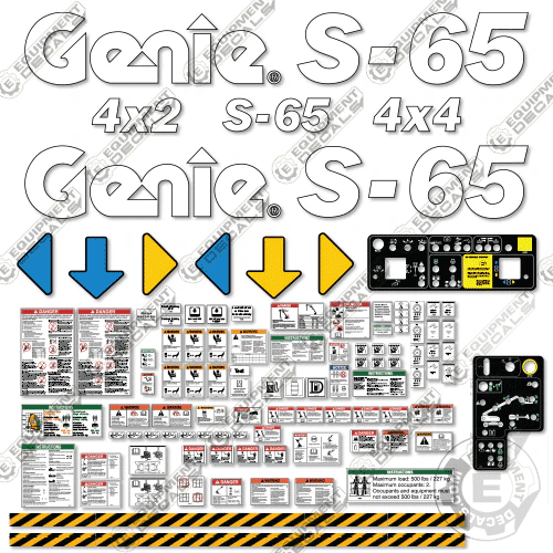 Fits Genie S-65 Decal Kit Boom Lift (2015) s65