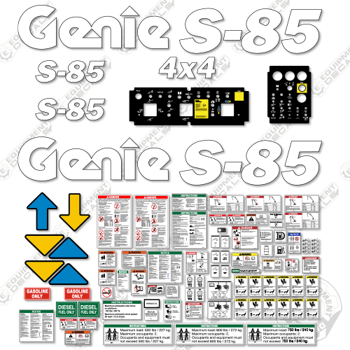 Fits Genie S-85 Decal kit Boom Lift (3577-7999) s85