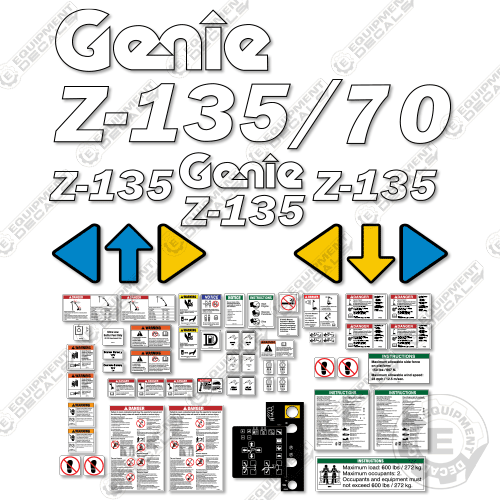 Fits Genie Z-135/70 Decal Kit Boom Lift 135, 135/70, 70, z-135, z135, z135-70