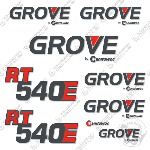 Fits GROVE RT540E CRANE DECAL KIT 540, decal kit, rt540e