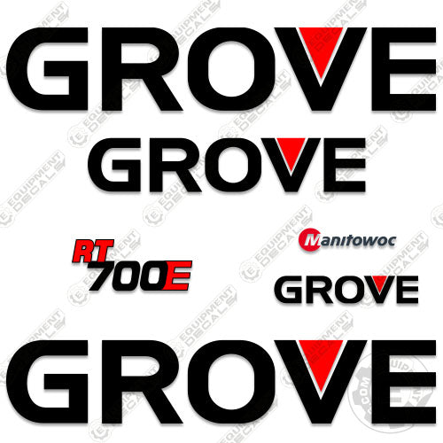 Fits Grove RT700E Decal Kit Crane 700, 700-e, decal kit, rt-700e, rt700