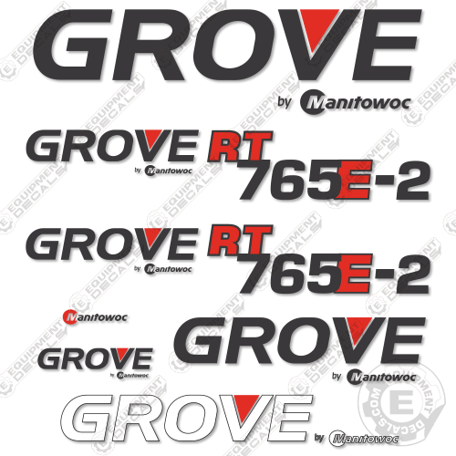 Fits GROVE RT765E-2 CRANE DECAL KIT 765, decal kit, RT765E2