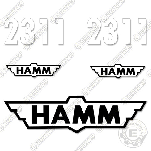 Fits HAMM 2311 SD Soil Compactor Roller Decals 2311-sd, 2311sd, decal kit