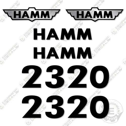 Fits HAMM 2320 Decal Kit Soil Compactor Roller 2320, decal kit