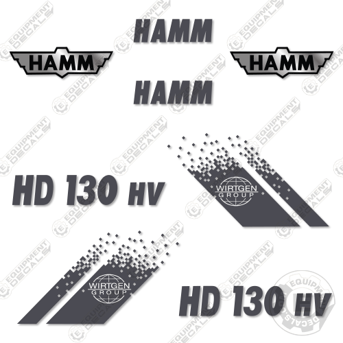 Fits HAMM HD130HV Vibratory Roller Decal Kit 130, decal kit, hd, hd130hv, roller