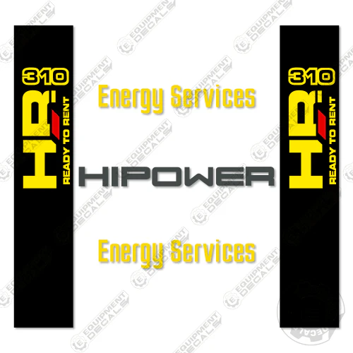 Fits HRJW310 T6 Decal Kit Generator 310, decal kit, hi power, high power, hr-310, hr310