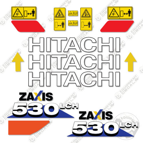 Fits Hitachi 530LCH Decal Kit Z-Axis Excavator 530lch, decal kit, hitachi, zaxis530, zx530