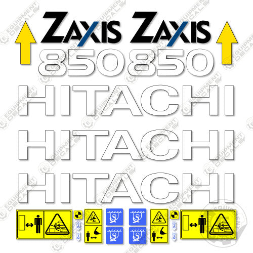 Fits Hitachi ZX850 Decal Kit Excavator 850, axis, decal kit, hitachi, z axis, zaxis, zx850