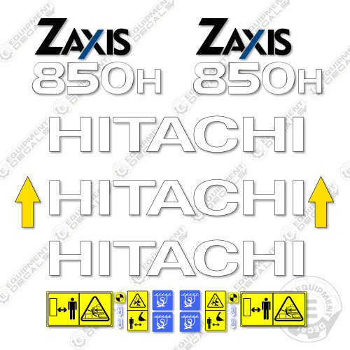 Fits Hitachi ZX850H Decal Kit Excavator 850, 850h, axis, decal kit, hitachi, z axis, zaxis, zx850, zx850h