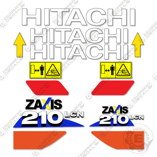 Fits Hitachi 210lcn Decal Kit Z-Axis Excavator 210, decal kit, hitachi, zx210, zx210lcn