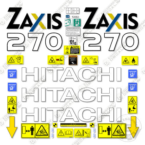 Fits Hitachi 270 Decal Kit Z-Axis Excavator 270, decal kit, hitachi, x270, zx270