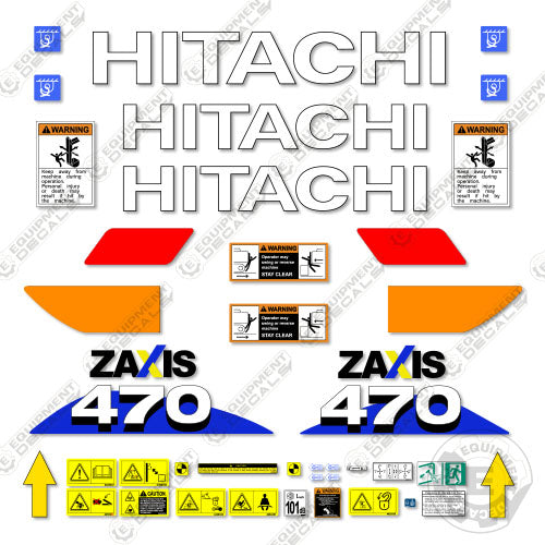 Fits Hitachi ZX470-6 Decal Kit Excavator 470, decal kit, hitachi, zaxis 470, zaxis470, zx 470, zx470