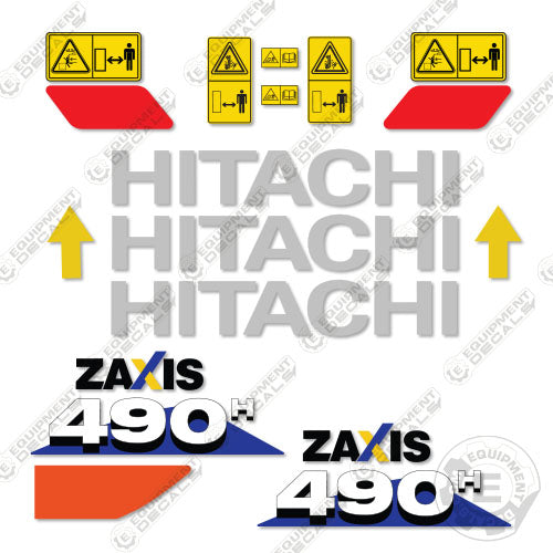 Fits Hitachi 490H Decal Kit Z-Axis Excavator 490, 490h, decal kit, hitachi, zaxis490, zx490