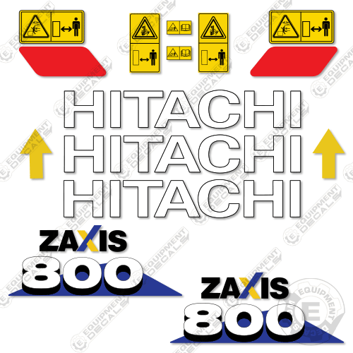 Fits Hitachi ZX800 Decal Kit Excavator - CUSTOM NEW STYLE! 800, axis, decal kit, hitachi, z axis, zaxis, zx800