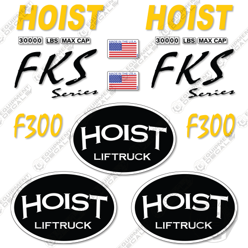 Fits Hoist F300 Decal Kit Forklift decal kit