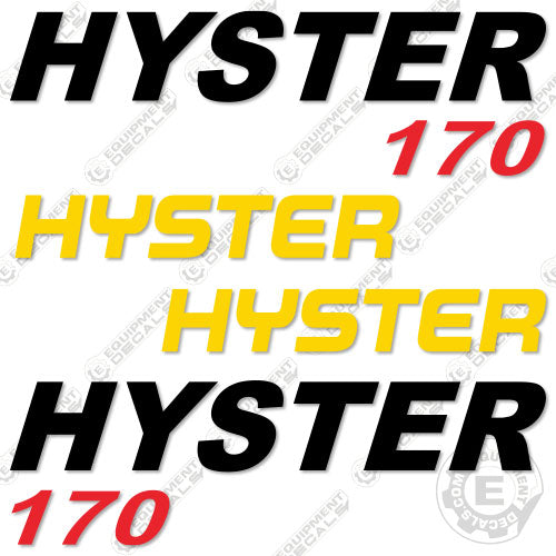 Fits Hyster 170 Decal Kit Forklift 170, decal kit