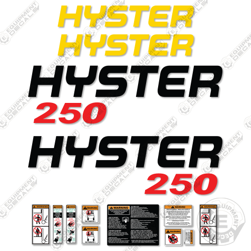 Fits Hyster 250 Decal Kit Forklift decal kit