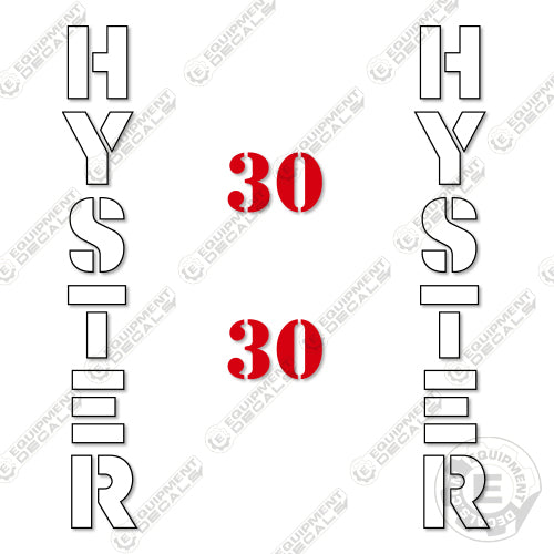 Fits Hyster 30 Decal Kit Forklift decal kit