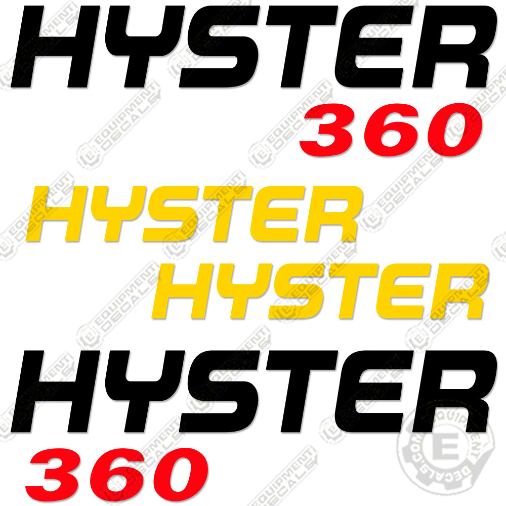 Fits Hyster 360 Decal Kit Forklift decal kit