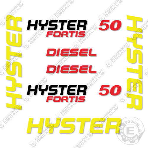 Fits Hyster 50 Decal Kit Forklift (NO WARNINGS) decal kit