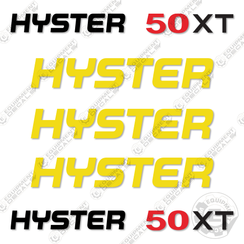 Fits Hyster 50XT Decal Kit Forklift (NO WARNINGS) decal kit