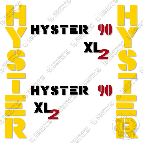 Fits Hyster 90 XL2 Decal Kit Forklift 90, decal kit, xl