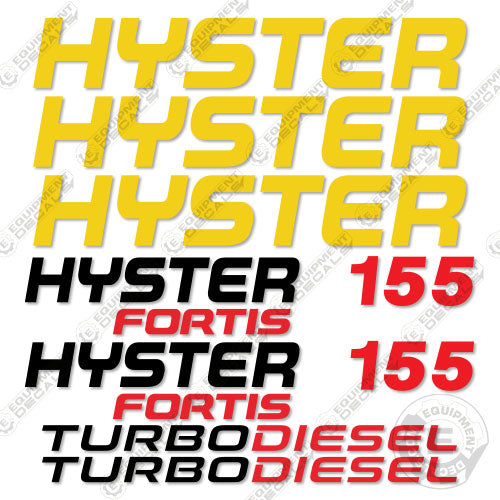 Fits Hyster Fortis 155 Decal Kit Forklift (NO WARNINGS) 155, decal kit