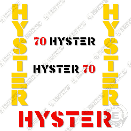 Fits Hyster H70XL Decal Kit Forklift 70xl, decal kit, h70