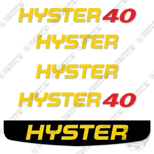 Fits Hyster J40 Decal Kit Forklift (NO WARNINGS) decal kit