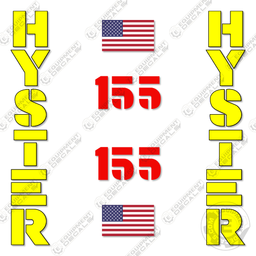 Fits Hyster S155XL Decal Kit Forklift 155, 155xl, decal kit, s155