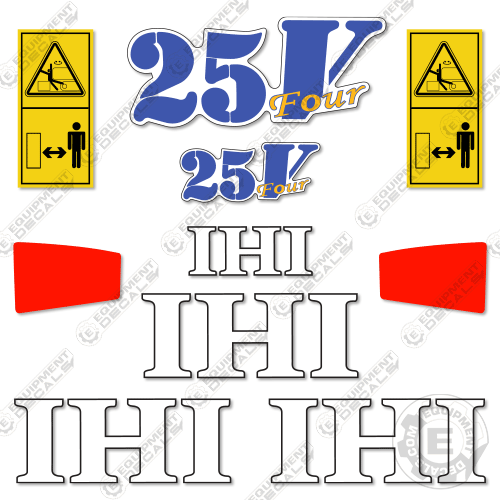 Fits IHI 55N4 Decal Kit Mini Excavator 25v, 25v-4