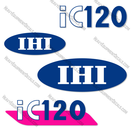 Fits IHI IC120 Decal Kit Crawler Carrier 120, ic, ic120